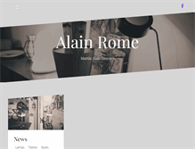 Tablet Screenshot of alainrome.com